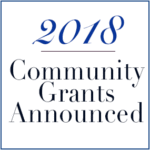 2018 Community Grant Winners