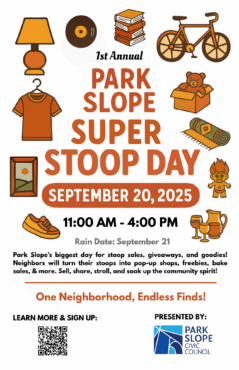 Park Slope Super stoop poster