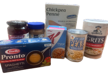 shelf stable food for PSCC food drive